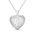 thumbnail image 1 of JewelersClub Initial Letter Pendant for Women | Customizable Sterling Silver P AlphabetMonogram Necklaces for Girls | Cursive Script Capital Letters | Personalized Jewelry Gift for Her, 1 of 5