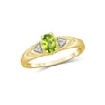 thumbnail image 1 of JewelersClub Madarine Garnet Ring Birthstone Jewelry – 0.50 Carat Madarine Garnet 14K Gold Plated Silver Jewelry with White Diamond Accent – Gemstone Rings with Hypoallergenic 14K Gold Plated Silver, 1 of 4