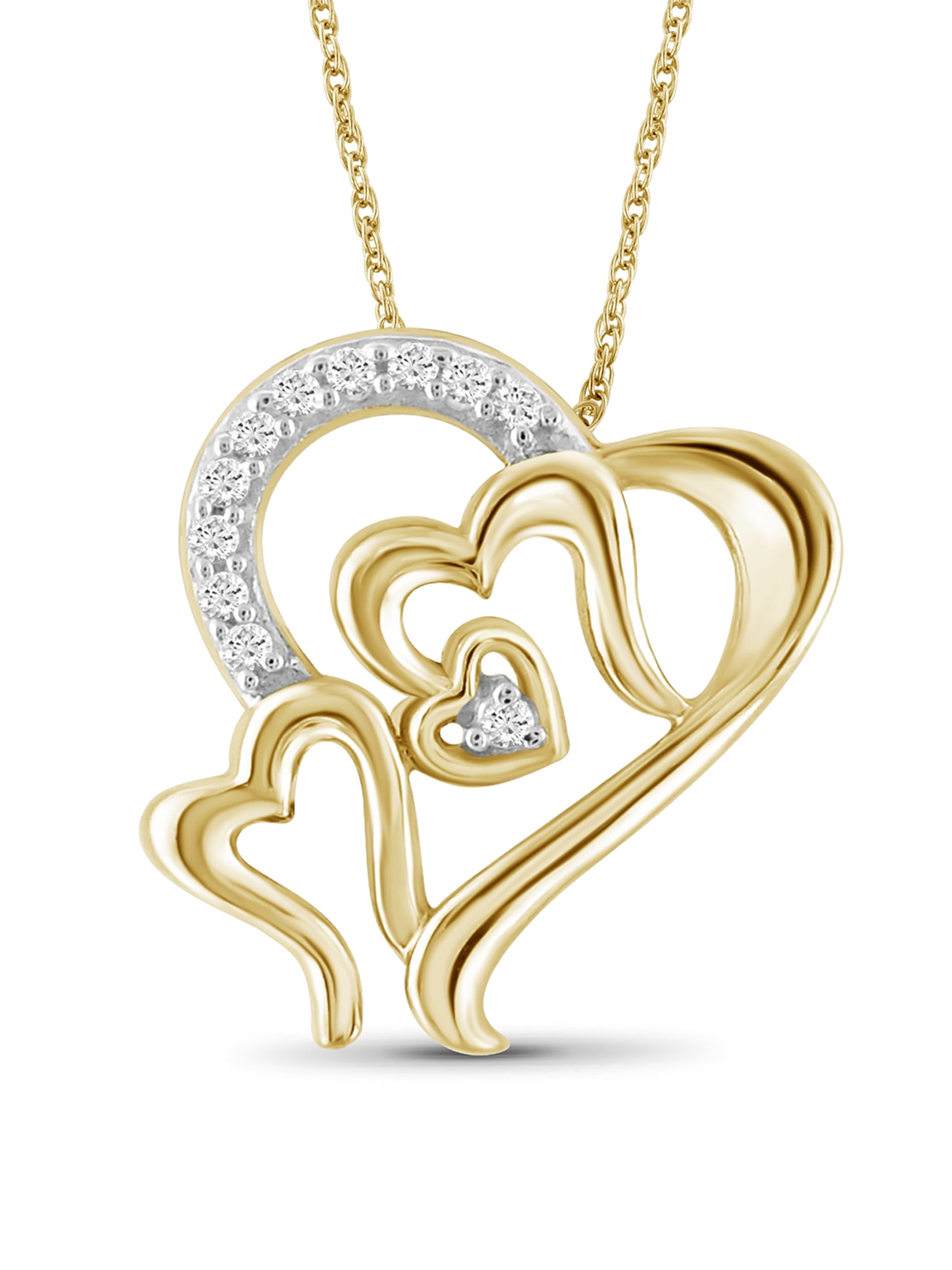 JewelersClub Mom Necklace 14K Gold Plated Silver Necklace for 