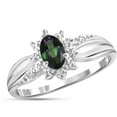 thumbnail image 1 of JewelersClub Mystic Topaz Ring Birthstone Jewelry – 0.45 Carat Mystic Topaz Sterling Silver Ring Jewelry with White Diamond Accent – Gemstone Rings with Hypoallergenic Sterling Silver Band, 1 of 3