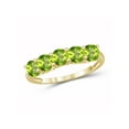 thumbnail image 1 of JewelersClub Peridot Ring Birthstone Jewelry – 1.25 Carat Peridot 14K Gold Plated Silver Ring Jewelry – Gemstone Rings with Hypoallergenic 14K Gold Plated Silver Band, 1 of 4