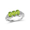 thumbnail image 1 of JewelersClub Peridot Ring Birthstone Jewelry – 1.45 Carat Peridot 0.925 Sterling Silver Ring Jewelry – Gemstone Rings with Hypoallergenic 0.925 Sterling Silver Band, 1 of 4