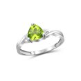 thumbnail image 1 of JewelersClub Peridot Ring Birthstone Jewelry – 1.50 Carat Peridot Sterling Silver Ring Jewelry with White Diamond Accent – Gemstone Rings with Hypoallergenic Sterling Silver Band, 1 of 4