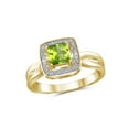 thumbnail image 1 of JewelersClub Peridot Ring December Birthstone Jewelry – 3/4 Carat Peridot 14K Gold Over Silver Ring Jewelry with White Diamond Accent – Gemstone Rings with Hypoallergenic 14K Gold Over Silver, 1 of 4