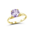 thumbnail image 1 of JewelersClub Pink Amethyst Ring Birthstone Jewelry – 1.75 Carat Pink Amethyst 14K Gold Plated Silver Ring Jewelry – Gemstone Rings with Hypoallergenic 14K Gold Plated Silver Band, 1 of 4