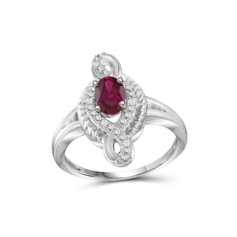 Real ruby birthstone deals ring