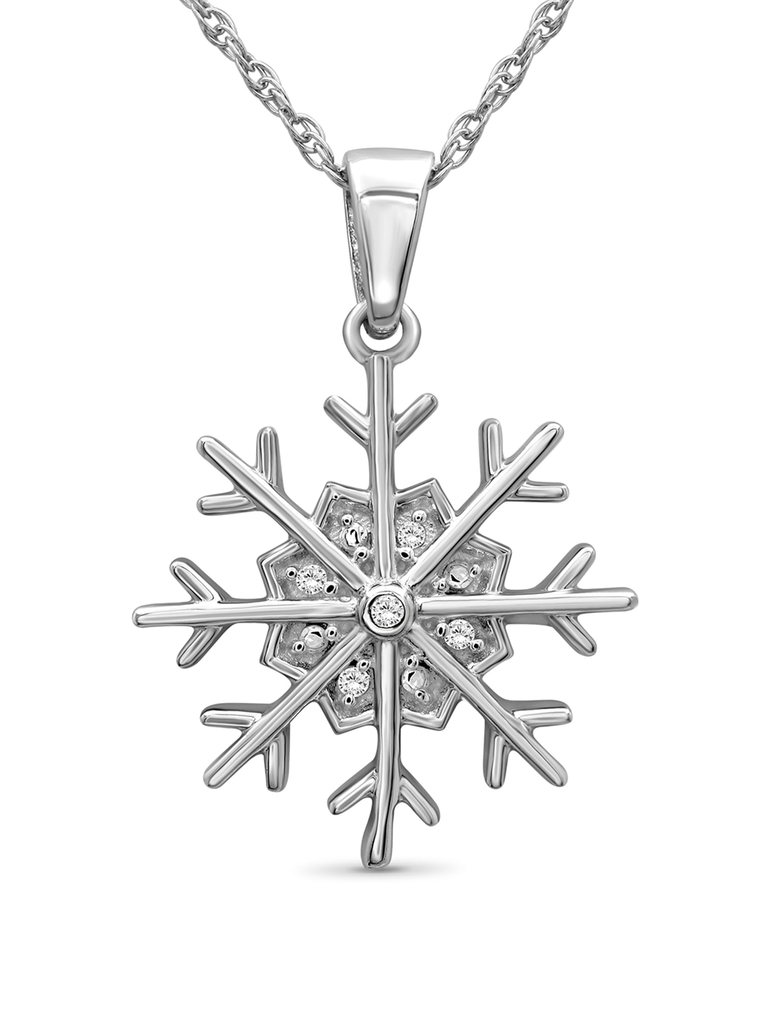 Sterling Silver Snowflake Pendant with CZ 001-230-03353 | Bluestone Jewelry  | Tahoe City, CA