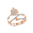 thumbnail image 1 of JewelersClub Stackable Diamond Rings for Women – 1/4 Carat White Diamond Ring Jewelry– Rose Gold Over Silver Stackable Bands for Women –– Stackable Ring Set by JewelersClub, 1 of 4