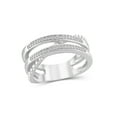 thumbnail image 1 of JewelersClub Stackable Diamond Rings for Women – Accent White Diamond Ring Jewelry– 0.925 Sterling Silver Stackable Bands for Women –– Stackable Ring Set by JewelersClub, 1 of 4