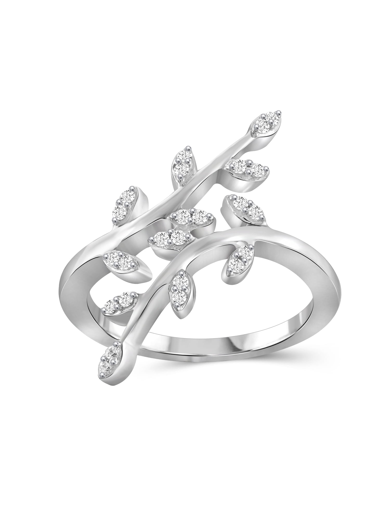 JewelersClub Sterling Silver 1/4 Carat White Diamond Ring for Women | Diamonds for Everyday Womens Wear