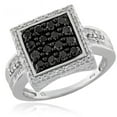 thumbnail image 1 of JewelersClub Sterling Silver 1 Carat Black & White Diamond Ring for Women, 1 of 1