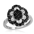 thumbnail image 1 of JewelersClub Sterling Silver 1 Carat Black & White Diamond Ring for Women, 1 of 1