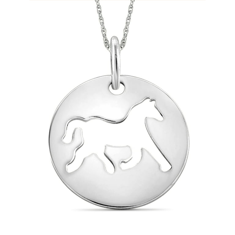 Sterling Silver Cut Out Horse Pendant Sterling Silver Cut Out Horse Pendant