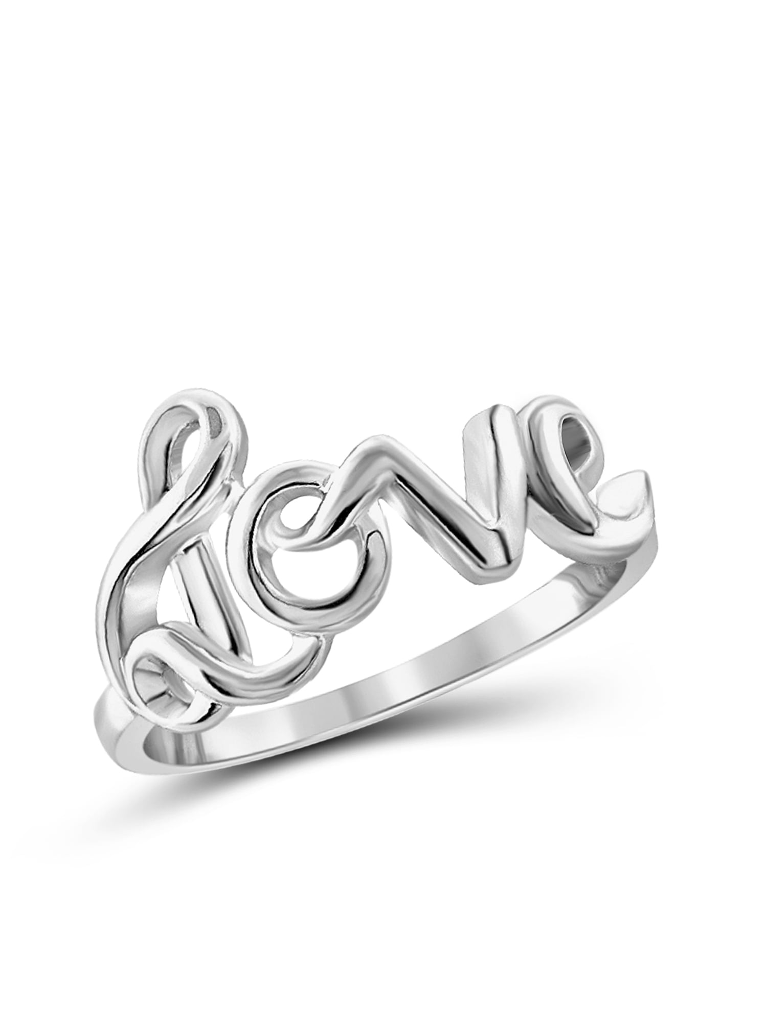 JewelersClub Sterling Silver Enchanting Love Ring for Women | Dainty Sterling Silver Promise Ring For Women | Silver Enchanting Love Ring For Women