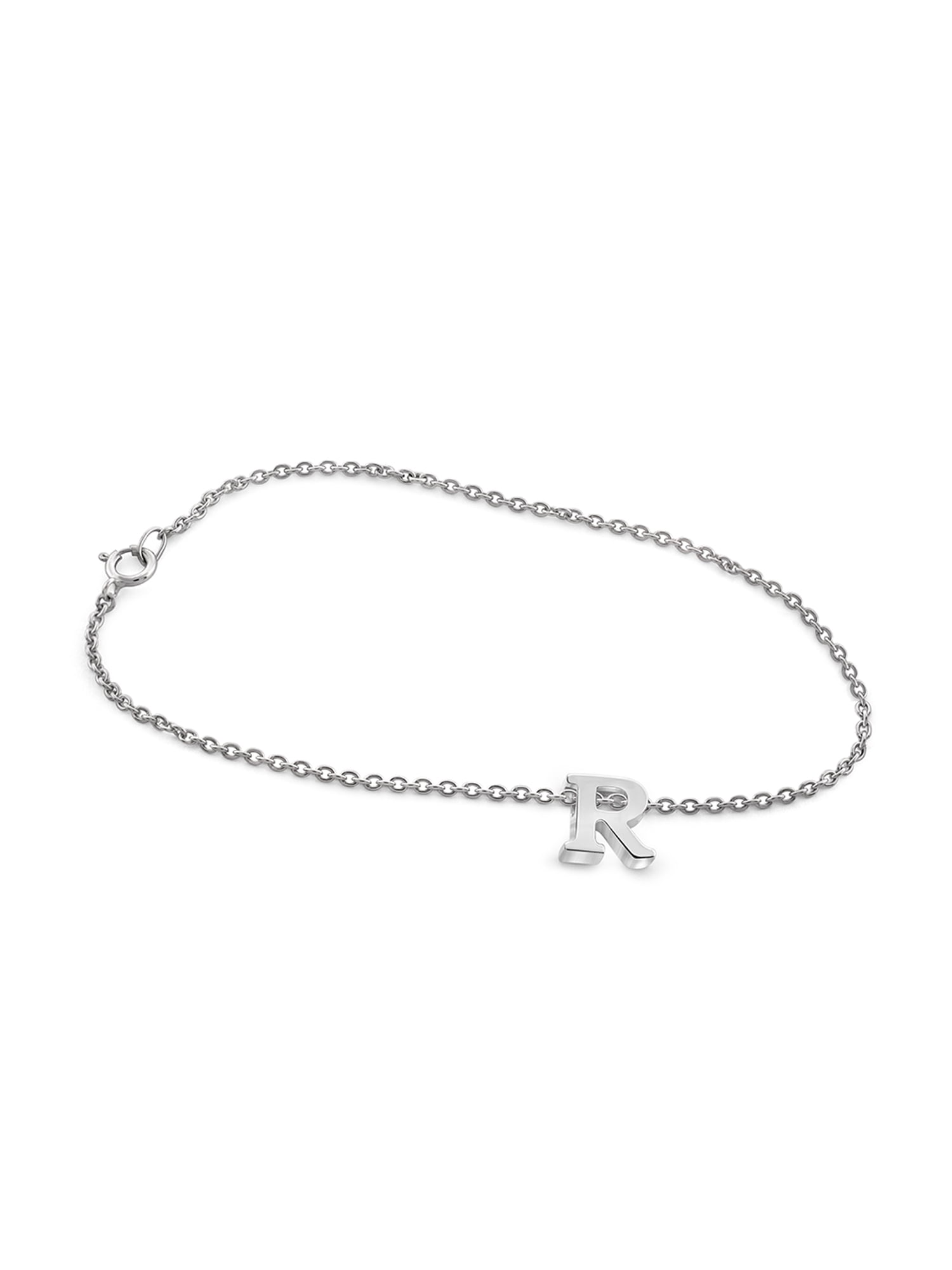 JewelersClub Sterling Silver Initial Charm Bracelet