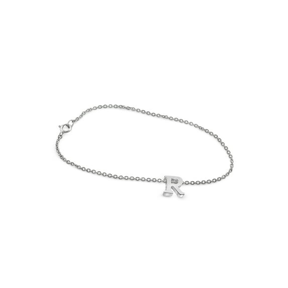 JewelersClub Sterling Silver Initial Charm Bracelet
