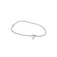 thumbnail image 1 of JewelersClub Sterling Silver Minimalist Initial Charm Bracelet, 1 of 3