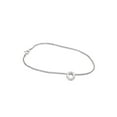 thumbnail image 1 of JewelersClub Sterling Silver Minimalist Initial "O" Charm Bracelet, 1 of 3