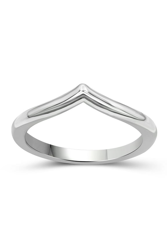 Sterling Silver Wishbone Friendship Ring for Women | Dainty Sterling Silver Promise Ring For Women | Silver Friendship Ring For Women