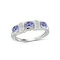 thumbnail image 1 of JewelersClub Tanzanite Ring Birthstone Jewelry – 0.70 Carat Tanzanite 0.925 Sterling Silver Ring Jewelry with White Diamond Accent – Gemstone Rings with Hypoallergenic 0.925 Sterling Silver Band, 1 of 4