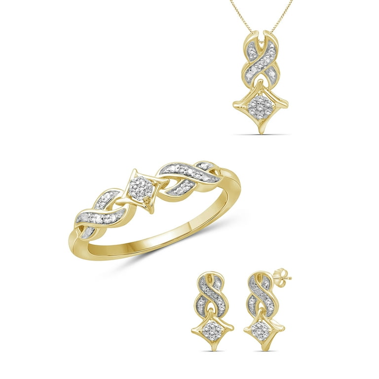 Infinity jewelry store set gold