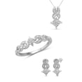 thumbnail image 1 of JewelersClub White Diamond Accent Sterling Silver 3-Piece Infinity Jewelry Set, 1 of 10