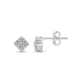 thumbnail image 1 of JewelersClub White Diamond Earrings for Women Sterling Silver – White Diamond Studs – Hypoallergenic Sterling Silver Stud Earrings for Women with Secure Push-Back Closure, 1 of 3