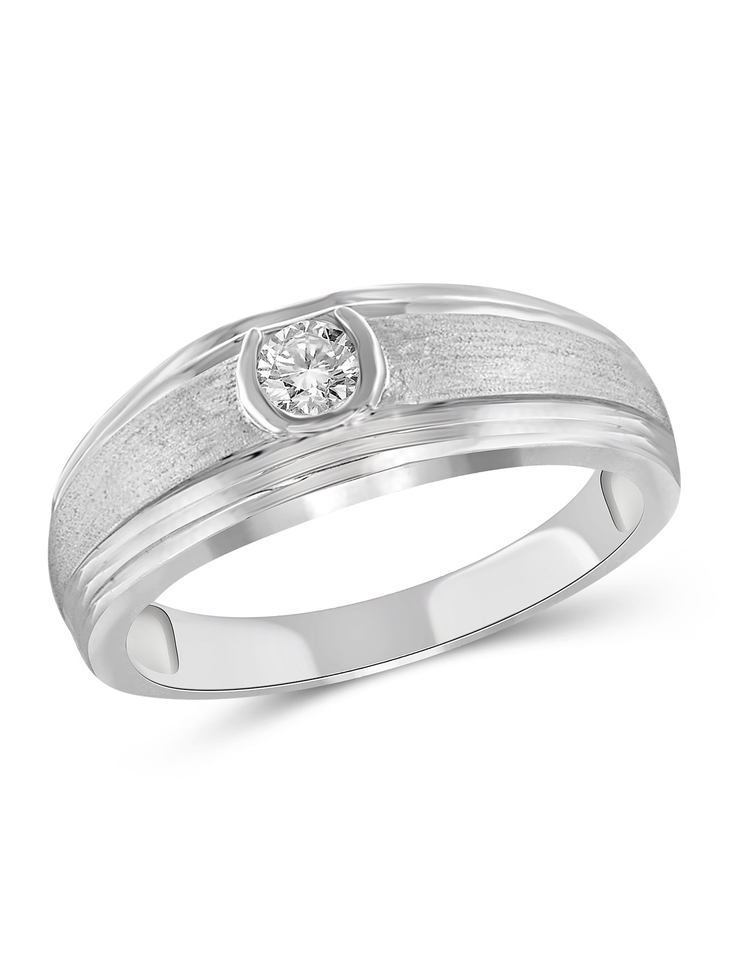 5 mm Hammered Wedding Ring for Men And Women, Rustic White Gold Ring |  Benati