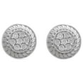 thumbnail image 1 of Jewelili Sterling Silver with Natural White Round Diamonds Cluster Stud Earrings, 1 of 6