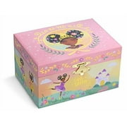 JEWELKEEPER Girl's Musical Jewelry Box, Black Ballerina, Queen Design, Swan Lake Tune