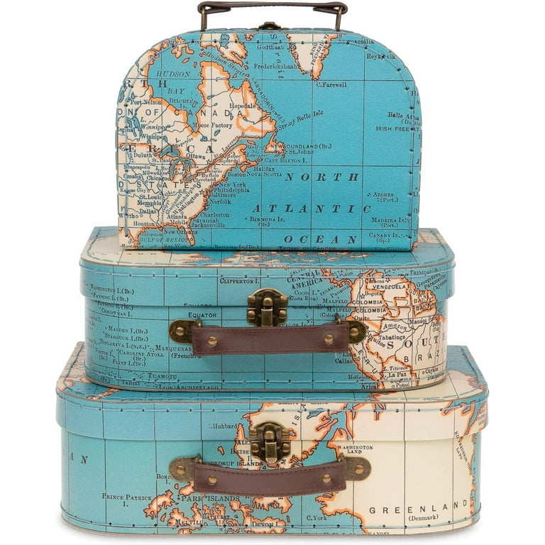 Vintage stackable suitcases 2025