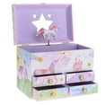 thumbnail image 1 of Jewelkeeper Musical Jewelry Box for girls with 4 Pullout Drawer - Party Unicorn Jewelry box, Beautiful Dreamer Tune & unicorn doll, great Unicorn gifts for Girls & jewelry storage box, 1 of 7