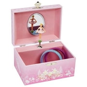 JEWELKEEPER Pink Fuschia Musical Jewelry Box with Spinning Ballerina and Swan Lake Tune for Girls