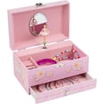 Jewelkeeper's Swan Lake Ballerina Jewelry Box Musical Organizer with Pullout Drawer and Jewel