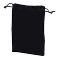 thumbnail image 1 of Jewellery Bags, Flock Velvet Jewellery Pouches, Portable Drawstring Pouch, Small Jewellery Bags Pouches for Wedding, Party, Valentine'S Day, Anniversary, Father's Day Home Gifts, 1Pc(Black,3.5x2.7"), 1 of 9