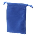 thumbnail image 1 of Jewellery Bags, Flock Velvet Jewellery Pouches, Portable Drawstring Pouch, Small Jewellery Bags Pouches for Wedding, Party, Valentine'S Day, Anniversary, Father's Day Home Gifts, 1Pc(Blue,3.5x2.7"), 1 of 9