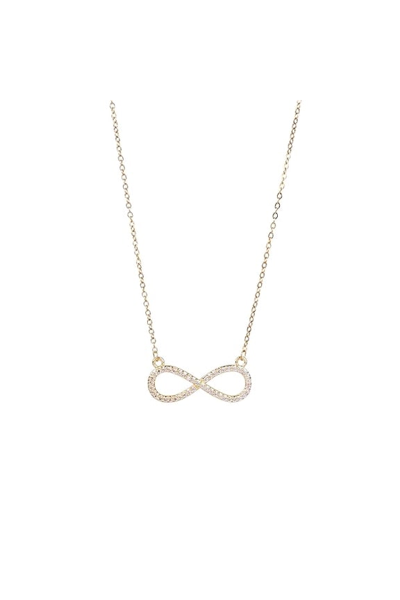 Infinity Love Crystal Pendant Necklace | Fancy & Stylish Adjustable Women's Jewelry | Anniversary, Engagement, Birthday & Everyday Wear Gift