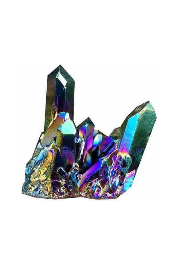 Jewellery Irregular Natural Colorful Rainbow Quartz Crystal Cluster Crystal Ore Rock Minerals Geode Specimen Home Decor Specimen