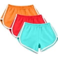 thumbnail image 1 of Jewelreauty 3 Pack Athletic Shorts Womens Elastic Waist Running Workout Active Dolphin Shorts 2025, 1 of 7