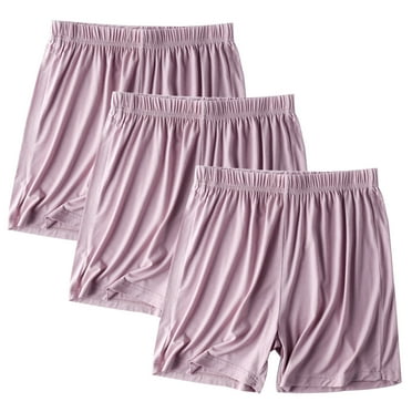Jewelreauty 3 Pack Sleep Shorts for Women Plus Size Elastic Waist Sleepwear Pajama Shorts M-4X