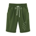 thumbnail image 1 of Jewelreauty High Waisted Shorts Women Casual Drawstring Elastic Waist Summer Floral Print Shorts, 1 of 3