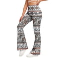 thumbnail image 1 of Jewelreauty Women's Flare Leggings High Waisted Ultra Soft Stretchy Yoga Workout Gym Bell Bottom Pants (2XL, Gray A), 1 of 8