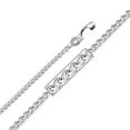 thumbnail image 1 of Jewelry 14k White Gold 1.3-mm Flat Wheat Chain Necklace (20 inch) - White Gold - 20 inch, 1 of 1