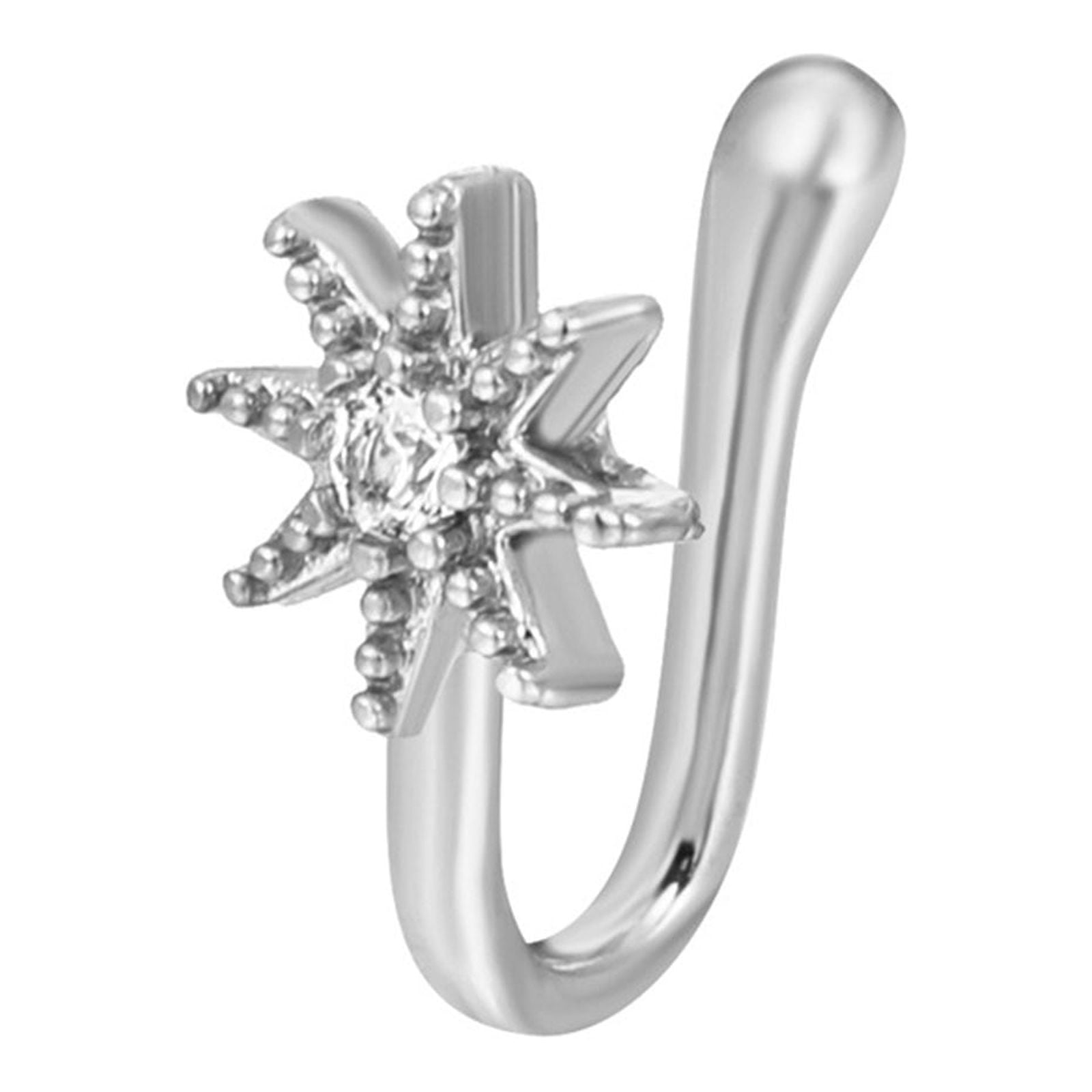Jewelry 16g 10mm Hand Lip Ring Silicone Nose 6g Ring Pride Jewelry Perforation Free Nose Ring Series Piercing Jewelry Clip 16 Gauge Lip Stud 9mm Gauge Clip on Belly Ring Real Ring