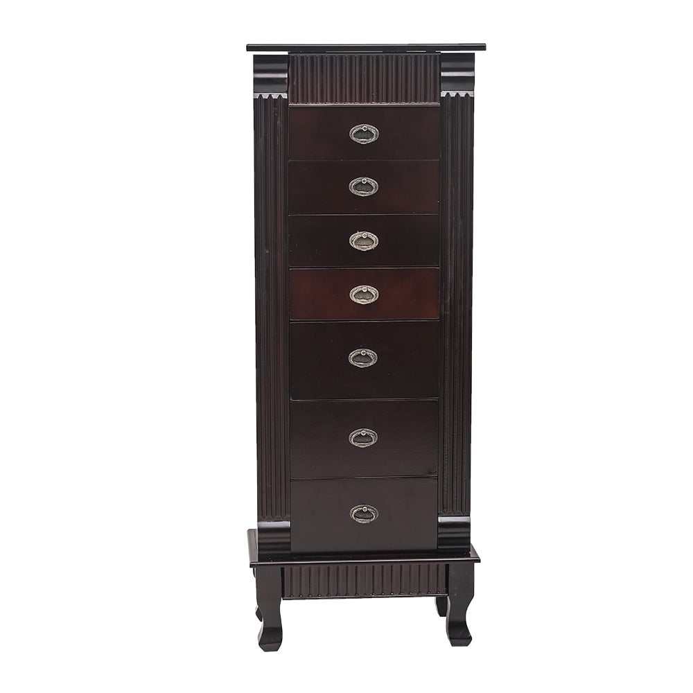 Jewelry Armoire Large Standing Jewelry Storage Chest with