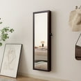 thumbnail image 1 of LED Wall or Door Mounted Full-Length Mirror Organizer,Storge Interior Make-up Magnetic Lock Mirror, 1 of 7