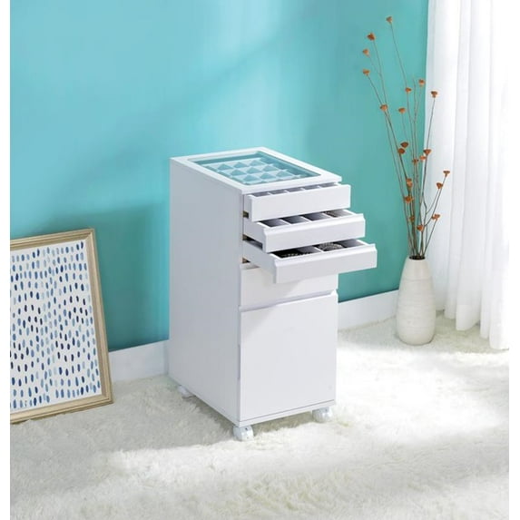 ACME Nariah Jewelry Armoire in White