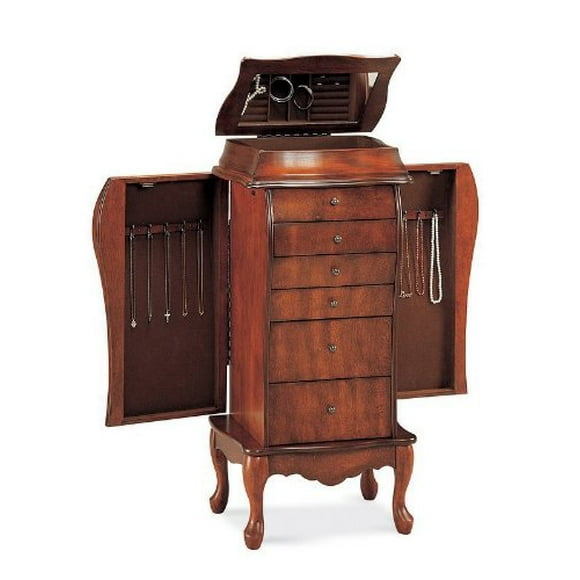 Jewelry Armoire in Antique Cherry