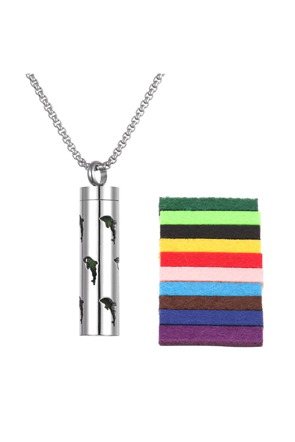 Jewelry Aromatherapy Oil Diffuser Necklace, Aromatherapy Pendant Necklace, Vintage Open Locket Aroma Perfume Necklace For Men Women Necklaces for Women and Men with Different Sizes