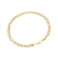 thumbnail image 1 of Jewelry Atelier Gold Filled Chain Bracelet Collection - 14K Solid Yellow Gold Filled Miami Cuban Curb Link Chain Bracelets for Women and Men with Different Sizes (4.5mm, 5.5mm), 1 of 5